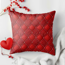 Art Deco Glam Red Valentines Pattern
