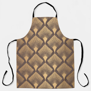 Art Deco Glamour: Golden Scales. Apron