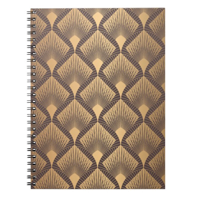 Art Deco Glamour: Golden Scales. Notebook (Front)