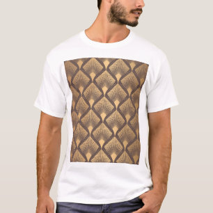 Art Deco Glamour: Golden Scales. T-Shirt