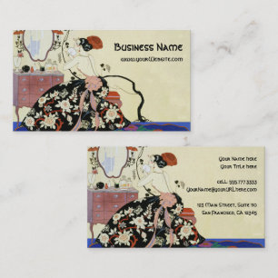 Art Deco Glamour Lady, Actress or Make Up Artist Business Card