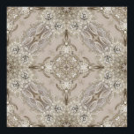 Art Deco Glamourous Vintage Fashion Grey Beige Poster<br><div class="desc">Art Deco Glamourous Vintage Fashion Grey Beige home decorations,  The rhinestone design details are simulated in the artwork. 
No actual rhinestones will be used in the making of this product.</div>