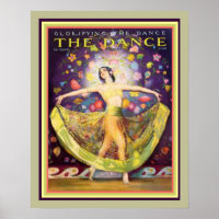 Art Deco "Glorifying the Dance" Poster 16 x 20