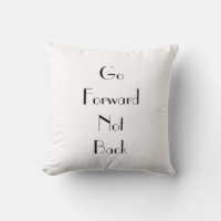 Art Deco Go Forward Typography Cushion