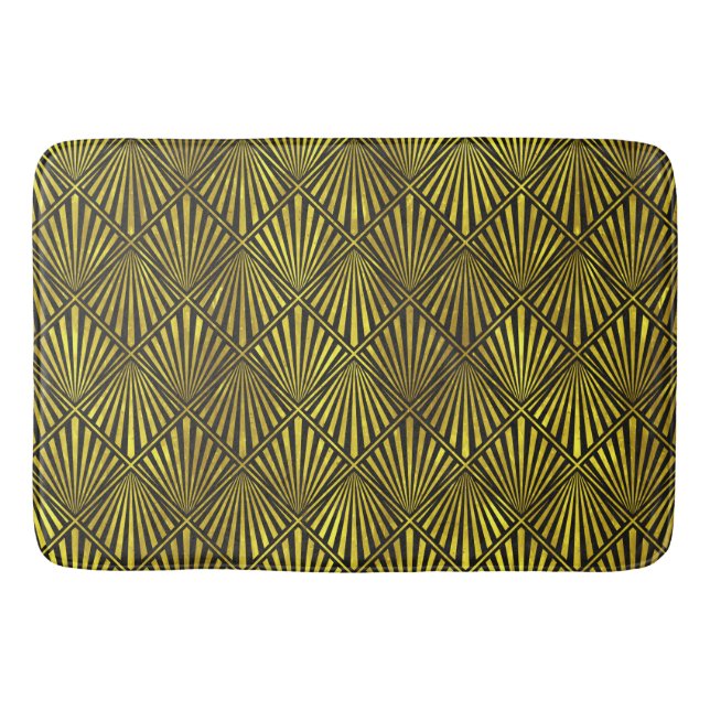 Art Deco Gold Bath Mat (Front)