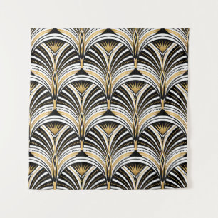 Art Deco Gold Black Elegance: Roaring Twenties Tapestry