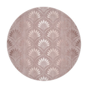 Art Deco: Gold Lattice Elegance. Cutting Board