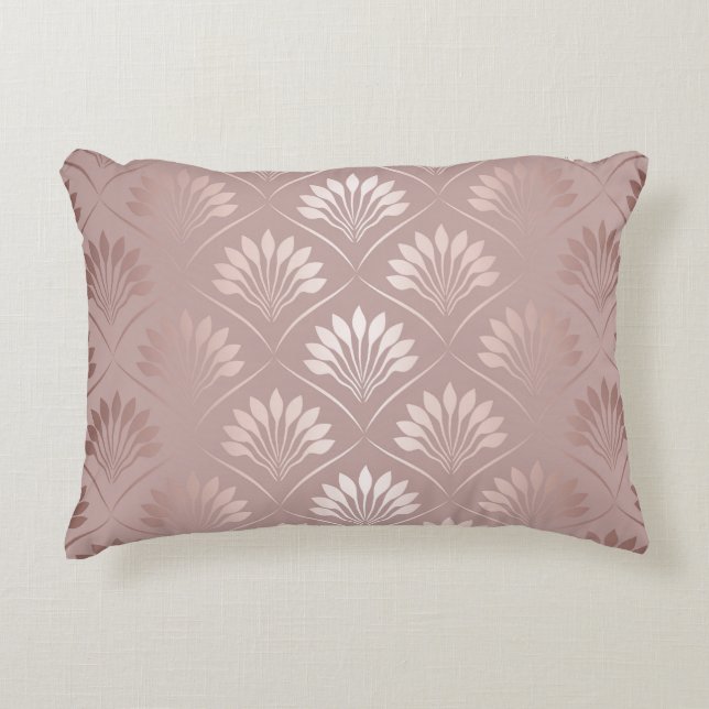 Art Deco: Gold Lattice Elegance. Decorative Cushion (Front)