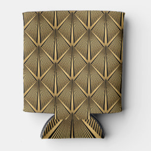 Art Deco Gold: Luxury Pattern. Can Cooler