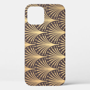 Art Deco Gold: Minimalistic Geometric Luxury iPhone 12 Case