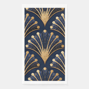 Art Deco Gold Pattern Napkin