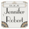 Art Deco Gold Posh Wedding Envelope Seal