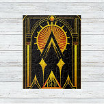 Art Deco Gold Red Black Artwork Jigsaw Puzzle<br><div class="desc">Art Deco Jugendstil design featuring a symmetrical frame and the use of simple, geometric shapes and clean lines. This creates a sense of balance and harmony in the artwork, with each element working together to create a cohesive whole. Rendered using state-of-the-art technology, it is a modern take on a classic...</div>