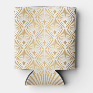Art Deco: Gold-White Elegance. Can Cooler