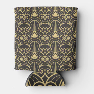 Art Deco: Golden Geometric Tiles. Can Cooler