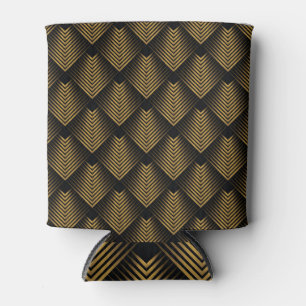 Art Deco: Golden Squares, Corner Wallpaper. Can Cooler