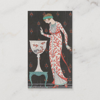 Art Deco Goldfish Business Cards
