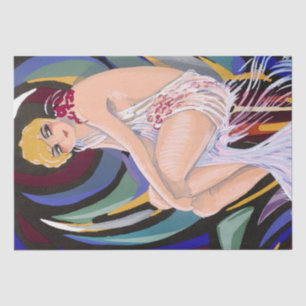 Art Deco Great Gatsby Flapper Art Artwork Tissue Paper