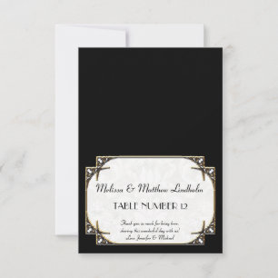 Art Deco Great Gatsby Style Typography n Lace Gold Invitation