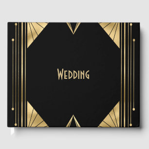 Art Deco Great Gatsby Wedding Guest Book