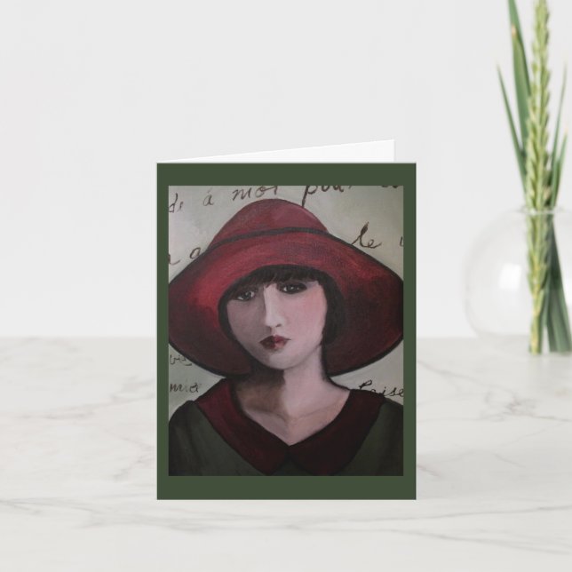 Art Deco Greeting Card (Front)