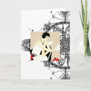 Art Deco Greeting Card Note Card