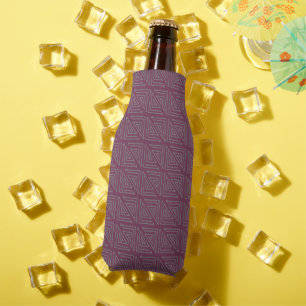 Art Deco Grey Mazes Bottle Cooler