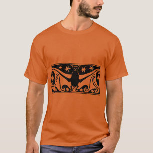 Art Deco Halloween Bat  T-Shirt