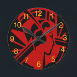 Art Deco Head Clock<br><div class="desc">Art Deco Head Clock</div>