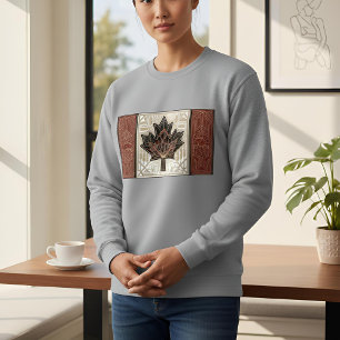 Art Deco Heritage Flag   Canada   1920s Design Sweatshirt