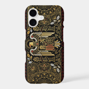 Art Deco Heritage Flag   Spain   iPhone Case