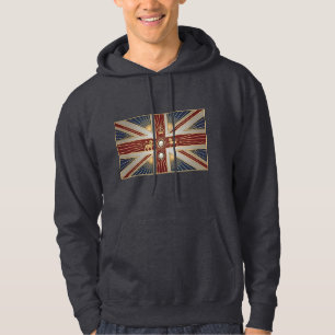Art Deco Heritage Flag United Kingdom Vintage Hoodie