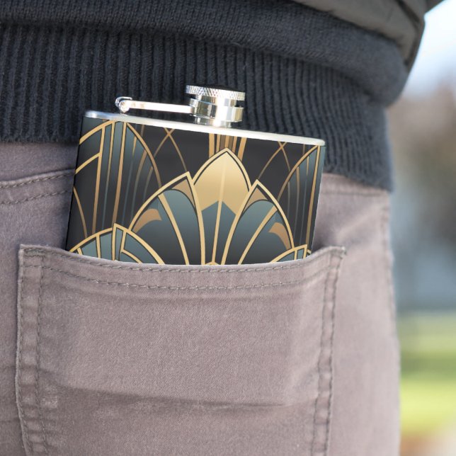 Art Deco Hip Flask (In Situ)
