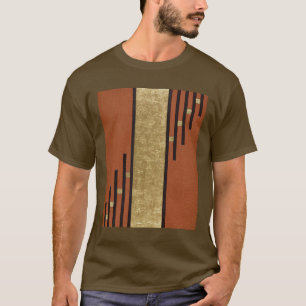 Art Deco In Gold And Tan T-Shirt
