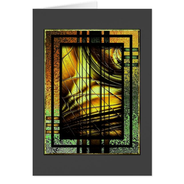 Art Deco In Green And Gold (Front)