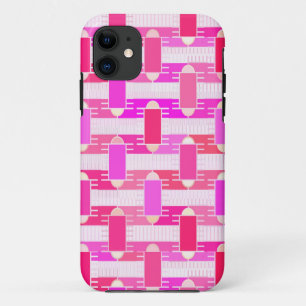 Art Deco industrial chic - pink, fuchsia, orchid Case-Mate iPhone Case