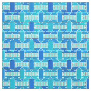 Art Deco industrial chic - soft blue Fabric