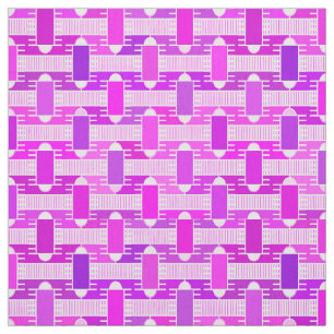 Art Deco industrial chic, violet, orchid, lavender Fabric