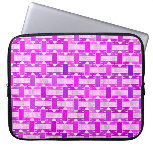 Art Deco industrial chic, violet, orchid, lavender Laptop Sleeve