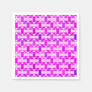 Art Deco industrial chic, violet, orchid, lavender Napkin