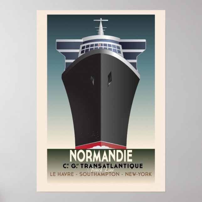 Art Deco Inspired Cruise Poster (Front)