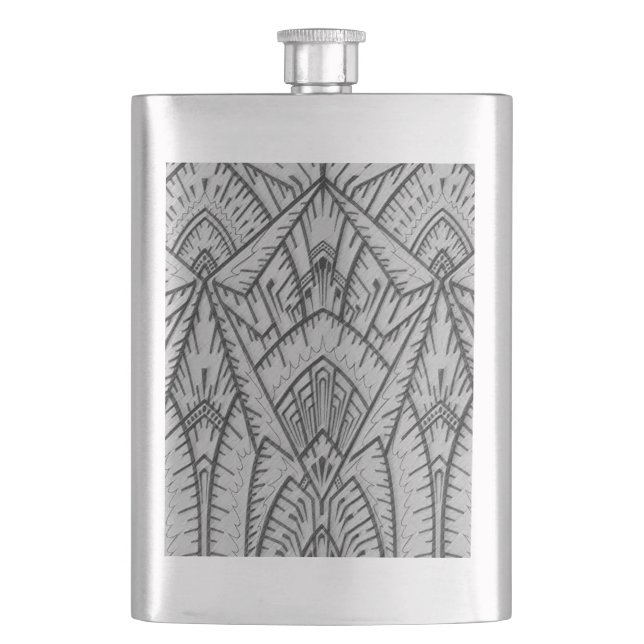 Art Deco Inspired Flask (Front)