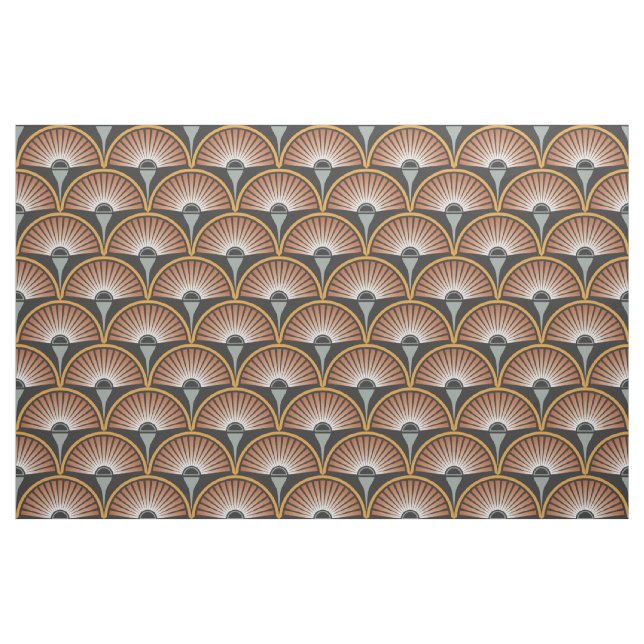 Art Deco Jazz Age Sunset Jukebox Fabric (Fat Quarter)