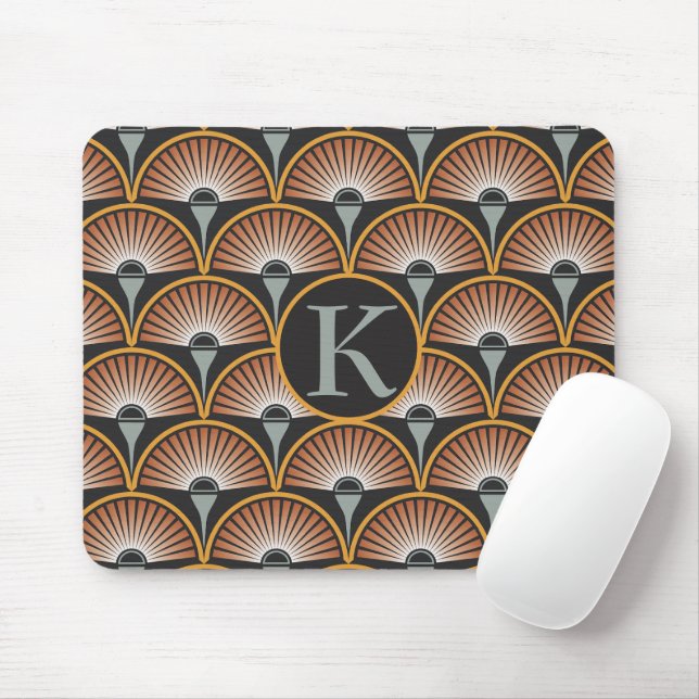 Art Deco Jazz Age Sunset Jukebox Mouse Pad (With Mouse)