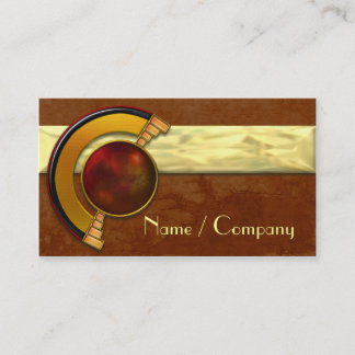 Art Deco Jewels Tan Business Card
