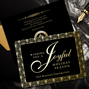 Art Deco Joyful Business Gold Foil 