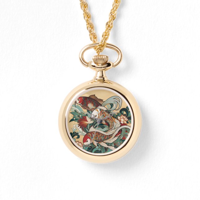 Art Deco Koi eWatch Watch (Front)