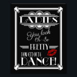 art deco, ladies Bathroom sign, wedding sign<br><div class="desc">wedding sign</div>