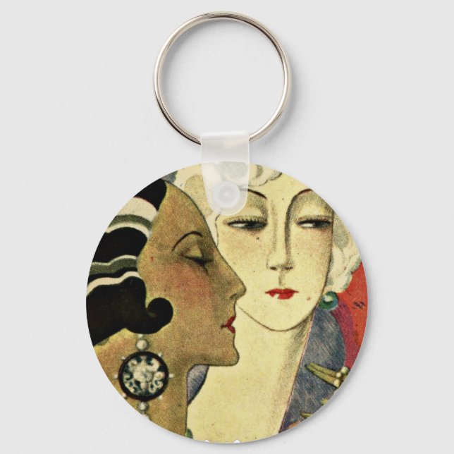 Art Deco Ladies Key Ring (Front)