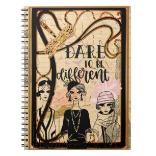 Art Deco Ladies Notebook